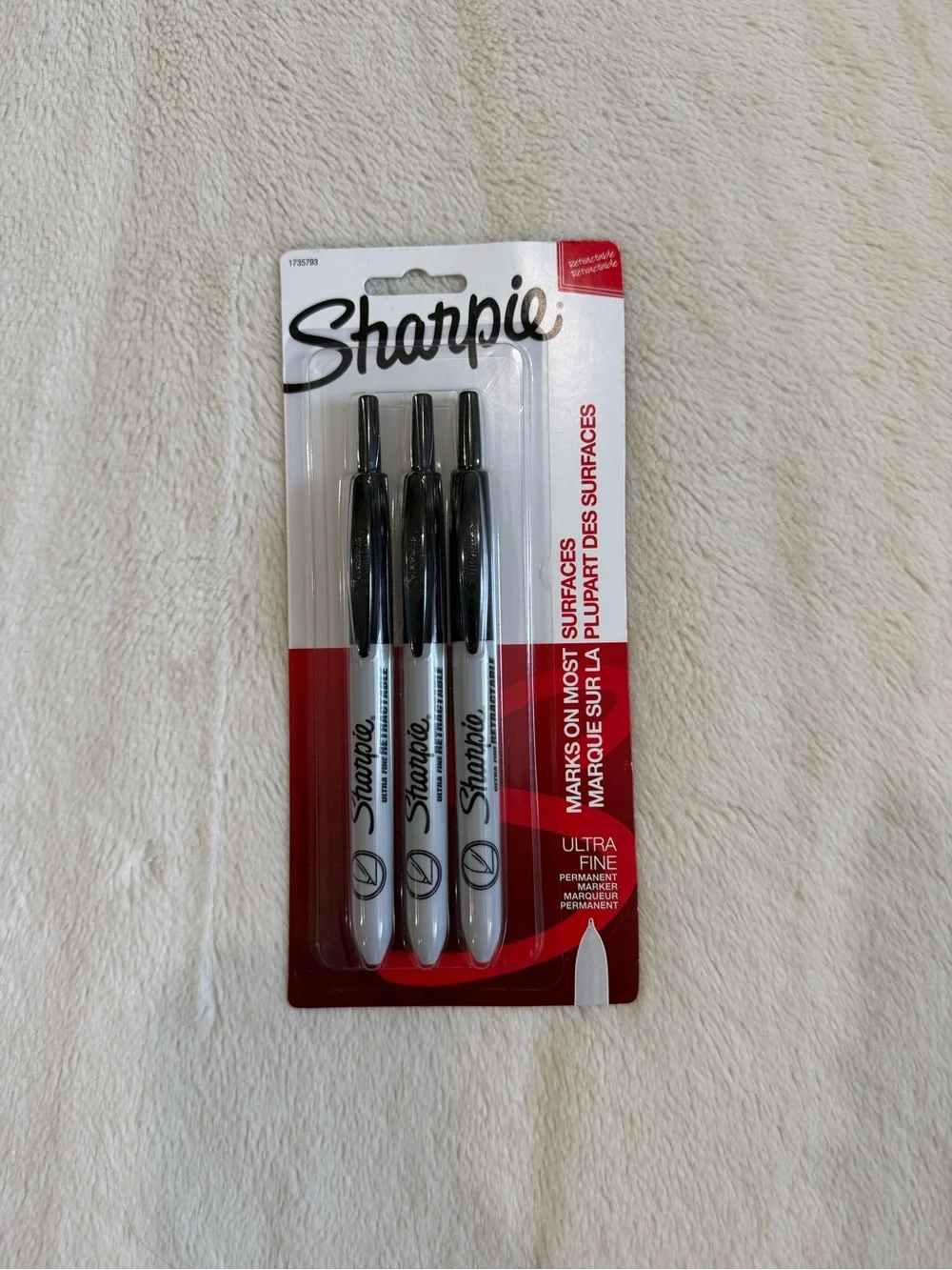 Ultra Fine Permanent Marker 3-Pack - Black